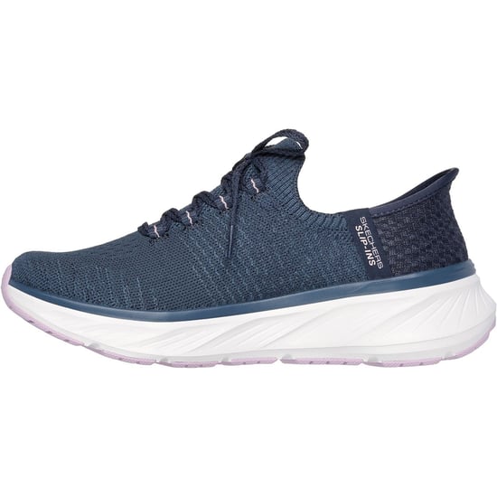 Skechers Edgeride Impression Textil Damen Sneaker Navy/Lila - Image 4
