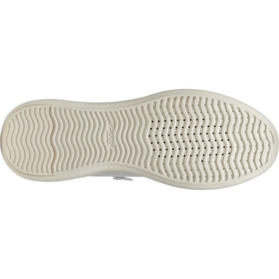 Geox D SUNNETTY Synthetische Polyurethan Damen Sneakers Weiß/Silber - Image 3