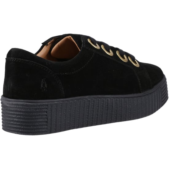 Hush Puppies Tamsin Wildleder Damen Schwarz Sneakers - Image 2