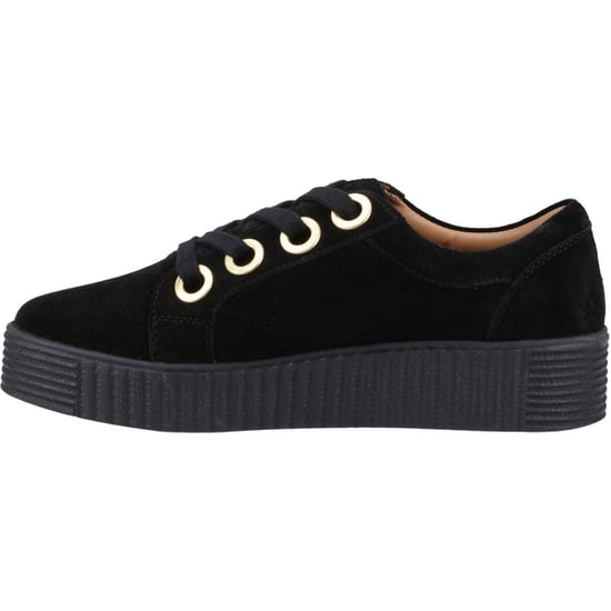 Hush Puppies Tamsin Wildleder Damen Schwarz Sneakers - Image 4
