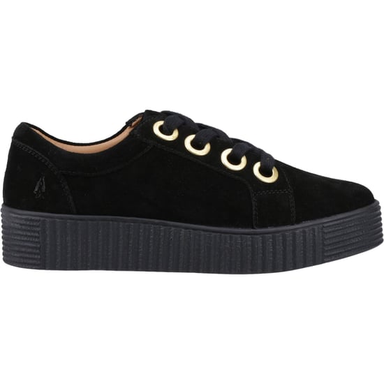 Hush Puppies Tamsin Wildleder Damen Schwarz Sneakers - Image 5