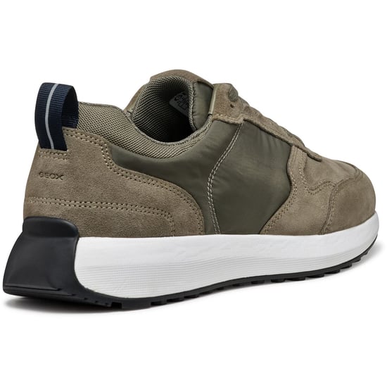 Geox U VOLPIANO Leder Herren Sneaker in Salbeigrün - Image 2