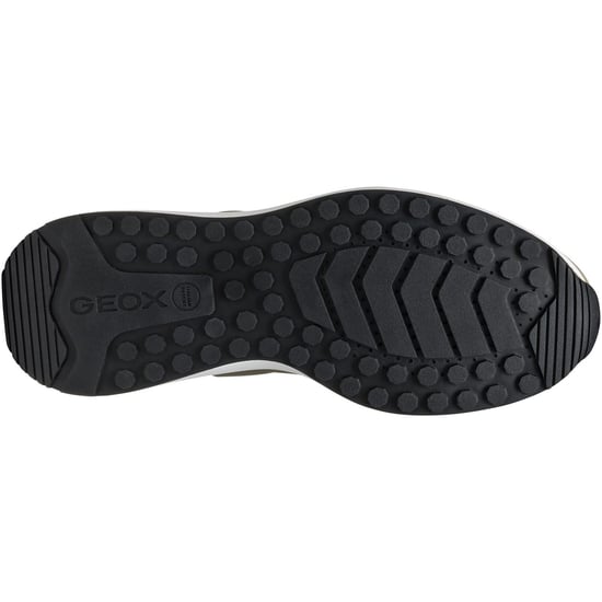 Geox U VOLPIANO Leder Herren Sneaker in Salbeigrün - Image 3