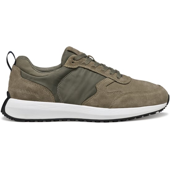 Geox U VOLPIANO Leder Herren Sneaker in Salbeigrün - Image 5