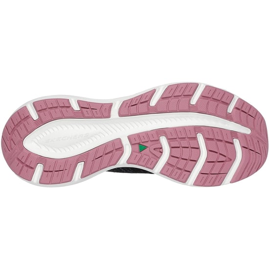 Skechers Edgeride Impression Textil Damen Schwarz/Rosa Sneaker - Image 2
