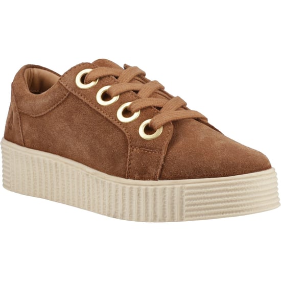 Hush Puppies Tamsin Wildleder Damen Sneakers in Tan - Image 1