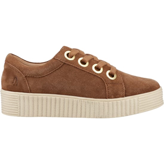 Hush Puppies Tamsin Wildleder Damen Sneakers in Tan - Image 5