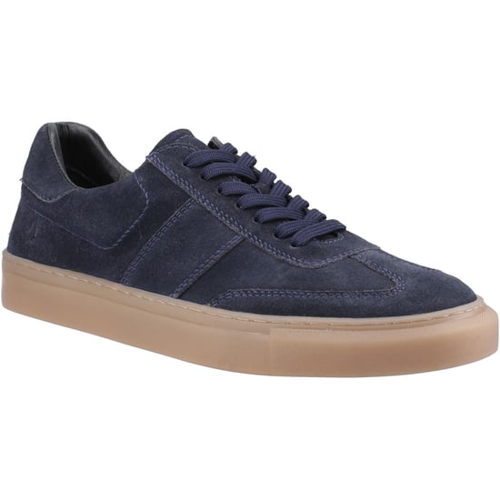 Hush Puppies Riley Wildleder Herren Sneakers in Marineblau - Image 1