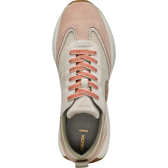 Geox D AMABEL Synthetische Polyurethan Damen Trainer in Hellbeige/Hellbraun - Image 3