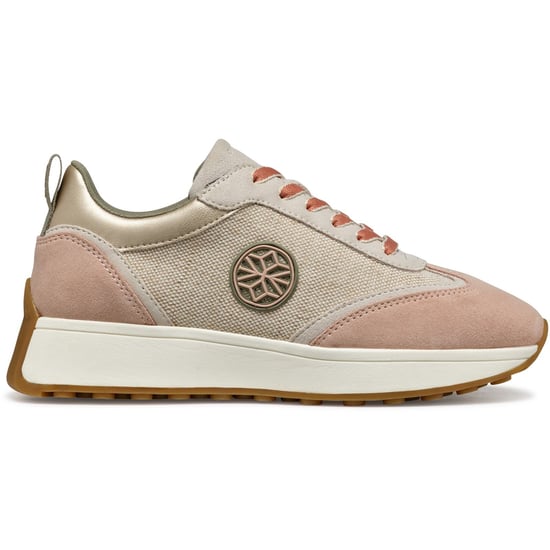Geox D AMABEL Synthetische Polyurethan Damen Trainer in Hellbeige/Hellbraun - Image 4