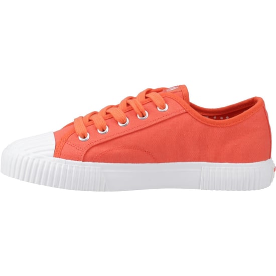 Hush Puppies Freya Canvas Textil Damen Orange Sneaker - Image 4