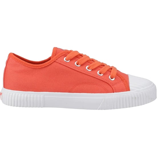 Hush Puppies Freya Canvas Textil Damen Orange Sneaker - Image 5