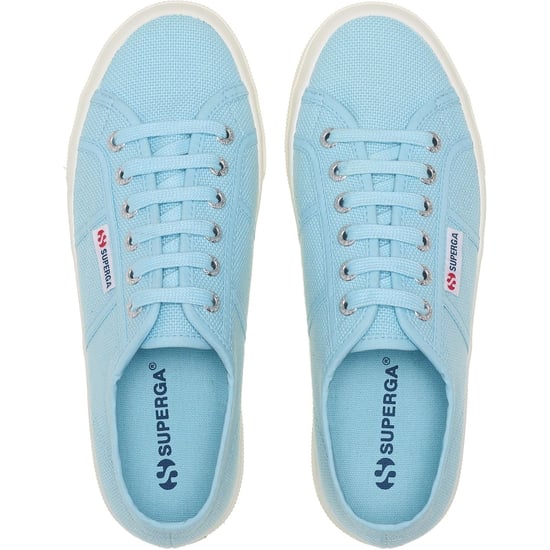 Superga 2740 PLATFORM Baumwoll Damen Sneaker Crystal Azul - Image 4