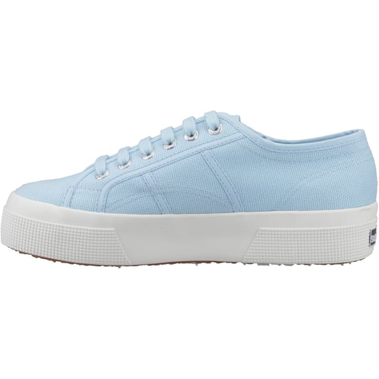 Superga 2740 PLATFORM Baumwoll Damen Sneaker Crystal Azul - Image 5