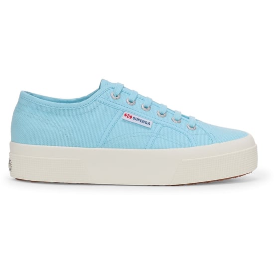 Superga 2740 PLATFORM Baumwoll Damen Sneaker Crystal Azul - Image 6