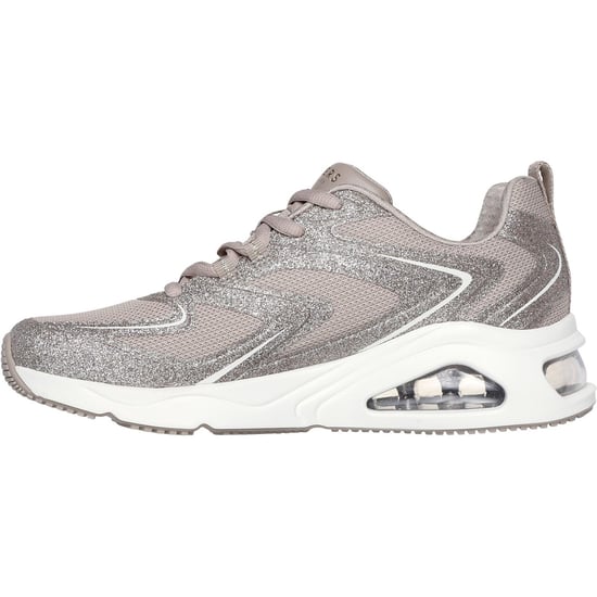 Skechers Tres-Air Uno Glit-Airy Damen Taupe Sneaker - Image 4