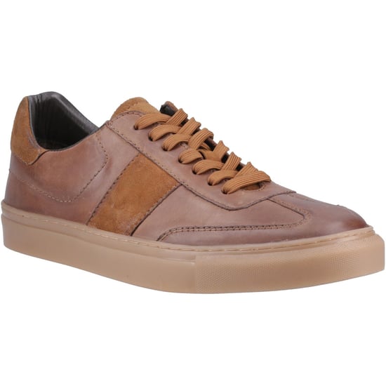 Hush Puppies Riley Wildleder Herren Tan Sneakers - Image 1