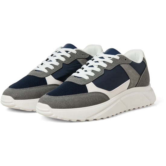 Jack & Jones Aspire Runner Polyurethan Herren Castlerock/Navy Blazer Sneakers - Image 1