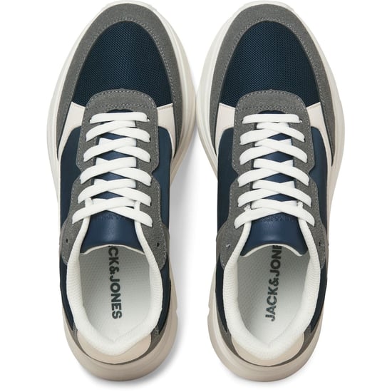 Jack & Jones Aspire Runner Polyurethan Herren Castlerock/Navy Blazer Sneakers - Image 3