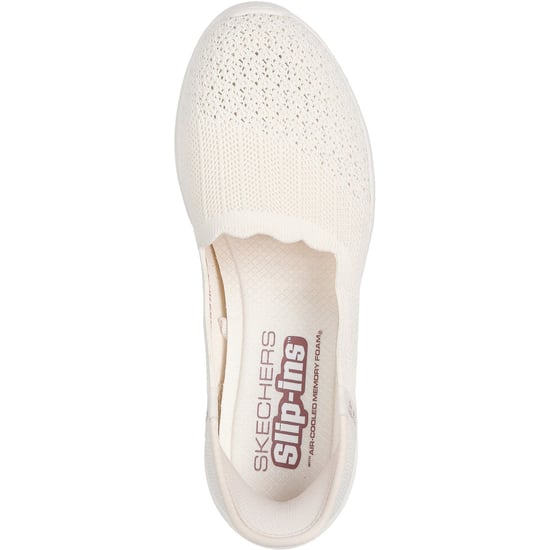 Skechers Seager Believe It Textil Damen Off-White Sneakers - Image 3