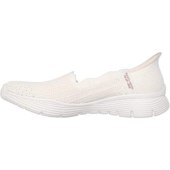 Skechers Seager Believe It Textil Damen Off-White Sneakers - Image 4