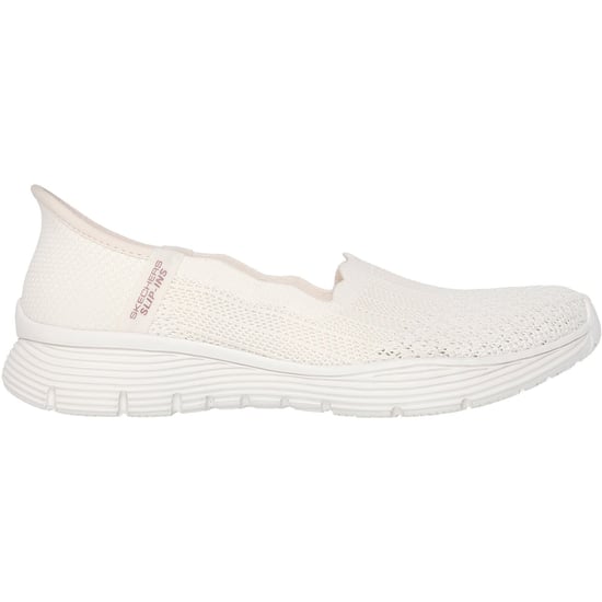 Skechers Seager Believe It Textil Damen Off-White Sneakers - Image 5