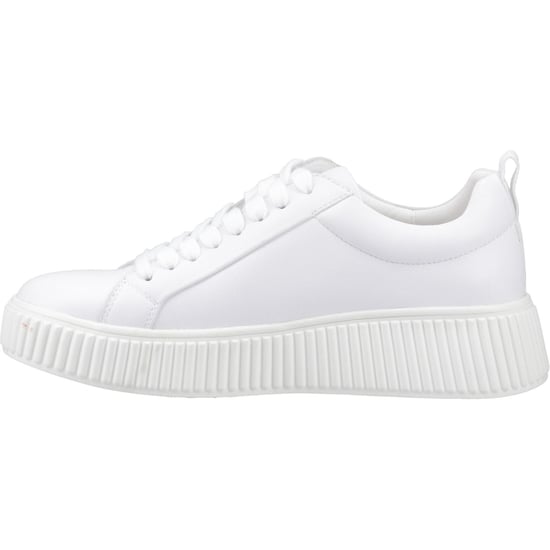 Hush Puppies Harlow Leder Damenschuhe weiße Sneakers - Image 4