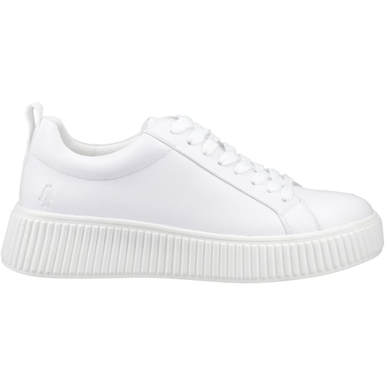Hush Puppies Harlow Leder Damenschuhe weiße Sneakers - Image 5