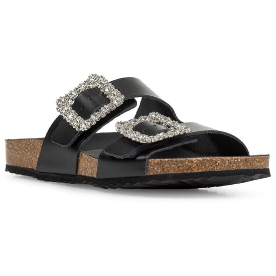 Geox D BRIONIA R Leder Damen Sandalen in Schwarz - Image 1