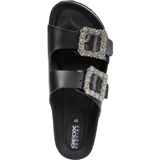 Geox D BRIONIA R Leder Damen Sandalen in Schwarz - Image 4