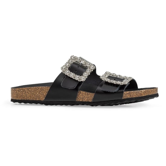 Geox D BRIONIA R Leder Damen Sandalen in Schwarz - Image 5