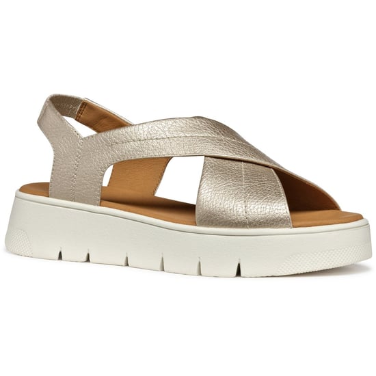 Geox D DANDRA 40 Synthetische Polyurethan Damen Sandalen in Hellgold - Image 1