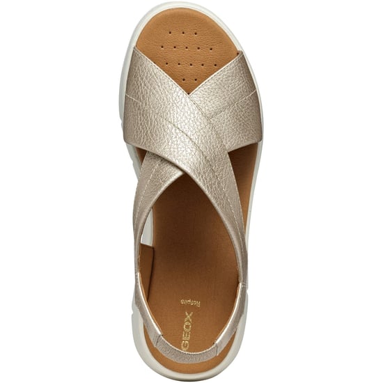 Geox D DANDRA 40 Synthetische Polyurethan Damen Sandalen in Hellgold - Image 4