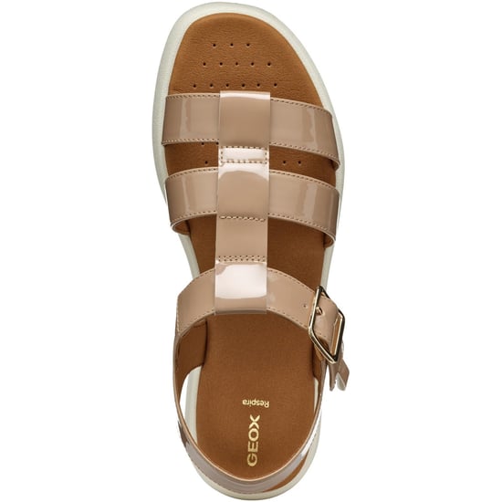 Geox D CAMALEI Synthetische Polyurethan Damen Karamell Sandalen - Image 4