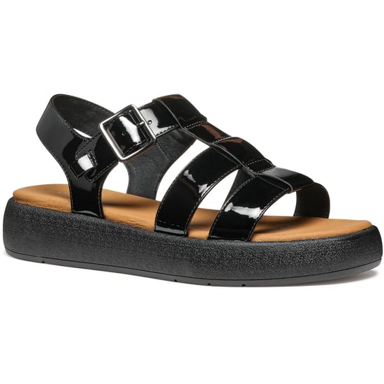 Geox D CAMALEI Synthetische Polyurethan Damen Schwarze Sandalen - Image 1