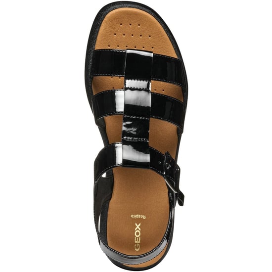 Geox D CAMALEI Synthetische Polyurethan Damen Schwarze Sandalen - Image 4