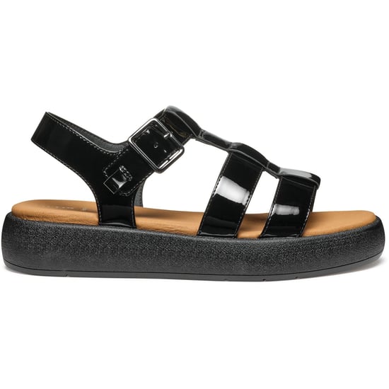 Geox D CAMALEI Synthetische Polyurethan Damen Schwarze Sandalen - Image 5