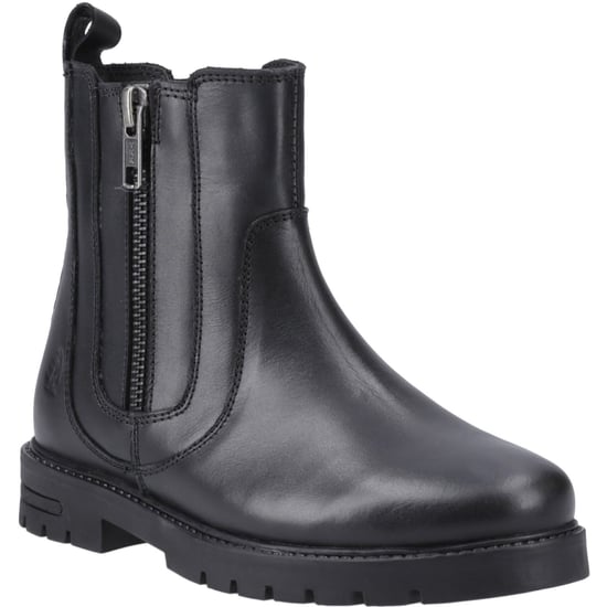 Hush Puppies Liana Leder Stiefel für Mädchen in Schwarz - Image 1