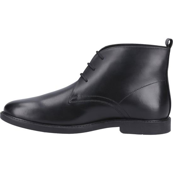 Hush Puppies Tate Senior Leder Jungen Stiefel Schwarz - Image 4