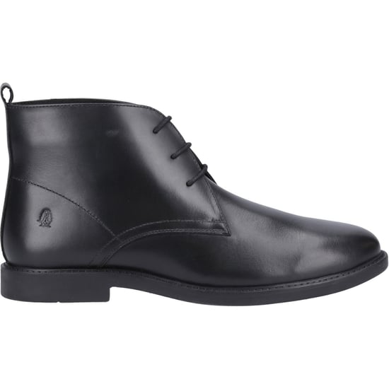 Hush Puppies Tate Senior Leder Jungen Stiefel Schwarz - Image 5