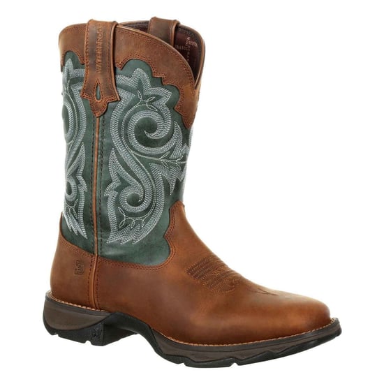 Durango Lady Rebel Leder Damen Braun Evergreen Stiefel - Image 1