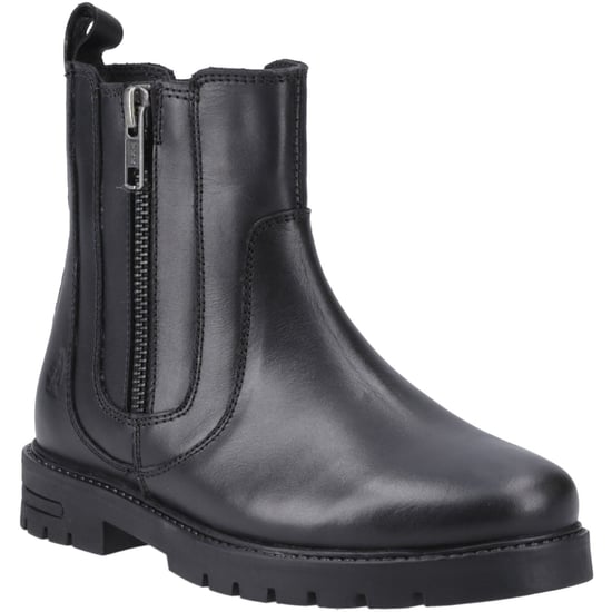 Hush Puppies Liana Leather Girls's Black Boots - Image 1