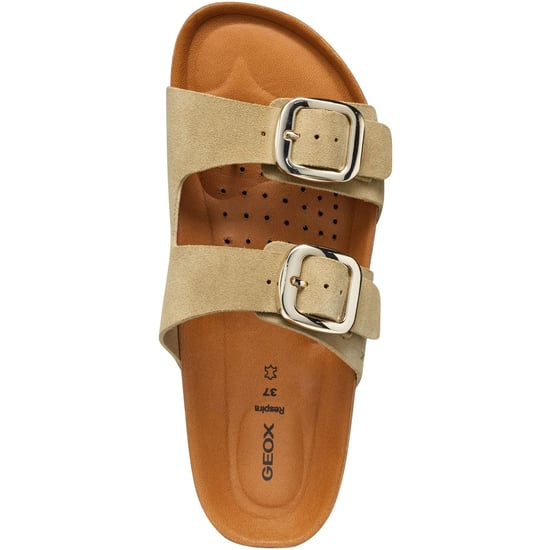 Geox D BRIONIA H Leder Damen Wedges in Helltaubenton - Image 3