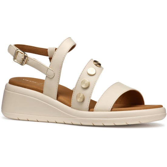 Geox D MELICONIA Synthetische Polyurethan Damen Papyrus Wedges - Image 1