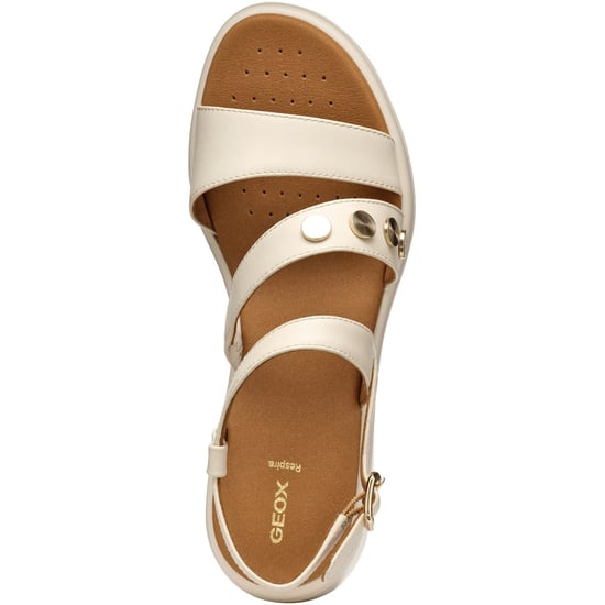 Geox D MELICONIA Synthetische Polyurethan Damen Papyrus Wedges - Image 4