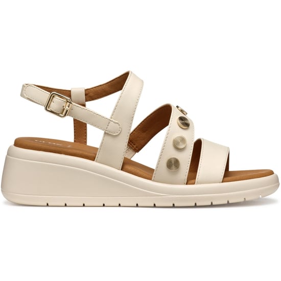 Geox D MELICONIA Synthetische Polyurethan Damen Papyrus Wedges - Image 5