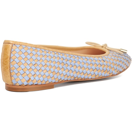 Dune Heights Leder Damen Blaue Ballerinas - Image 2