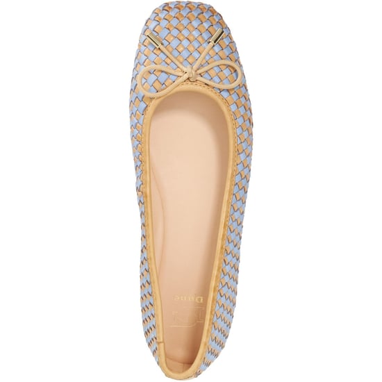 Dune Heights Leder Damen Blaue Ballerinas - Image 3