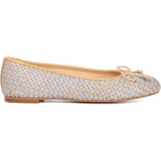 Dune Heights Leder Damen Blaue Ballerinas - Image 4