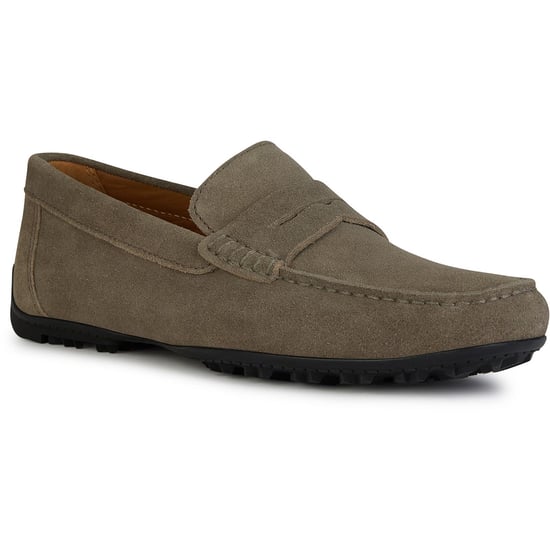 Geox U KOSMOPOLIS + GRIP Leder Herren Taupe Slipper - Image 1